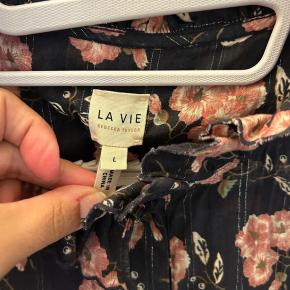 La Vie Rebecca Taylor floral blouse - Picture 3 of 4